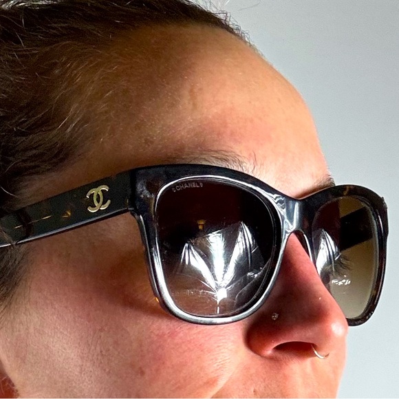 Chanel Sunglasses- Square Frame, Tortoise - Picture 2 of 6